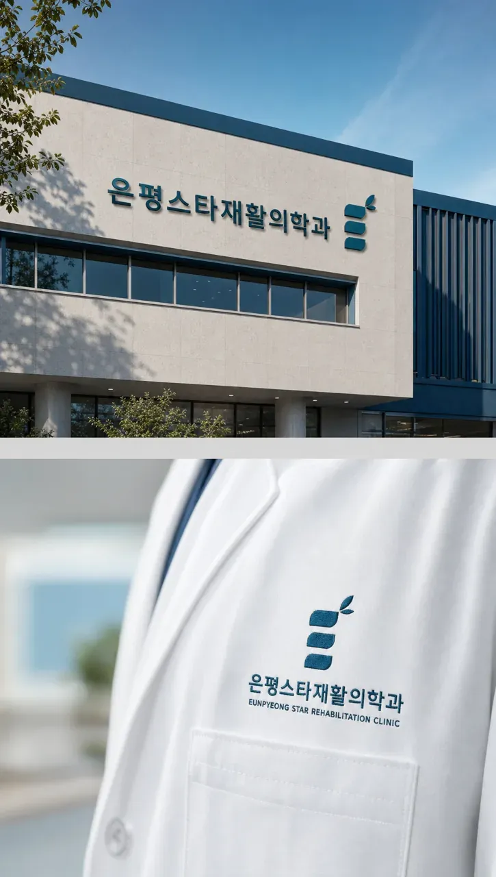 병원·의원 로고 디자인 — 신뢰감 있는 조합형 병원 로고