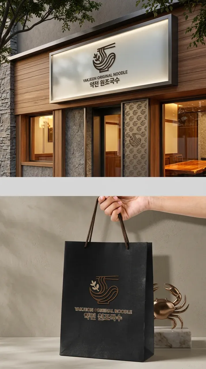음식점·외식 로고 디자인 — 40년 전통이 만드는 첫 맛의 신뢰 음식점 로고