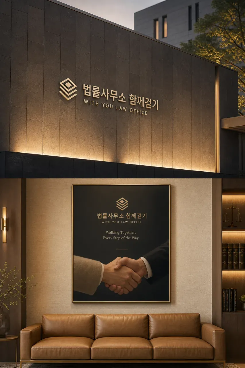 법률·세무·특허 로고 디자인 — 신뢰의 동행 법률사무소 로고