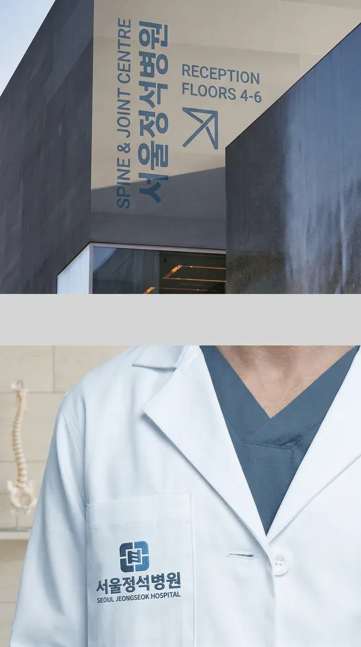 병원·의원 로고 디자인 — 환자가 믿고 맡길 수 있는 척추관절 전문의료 병원 로고