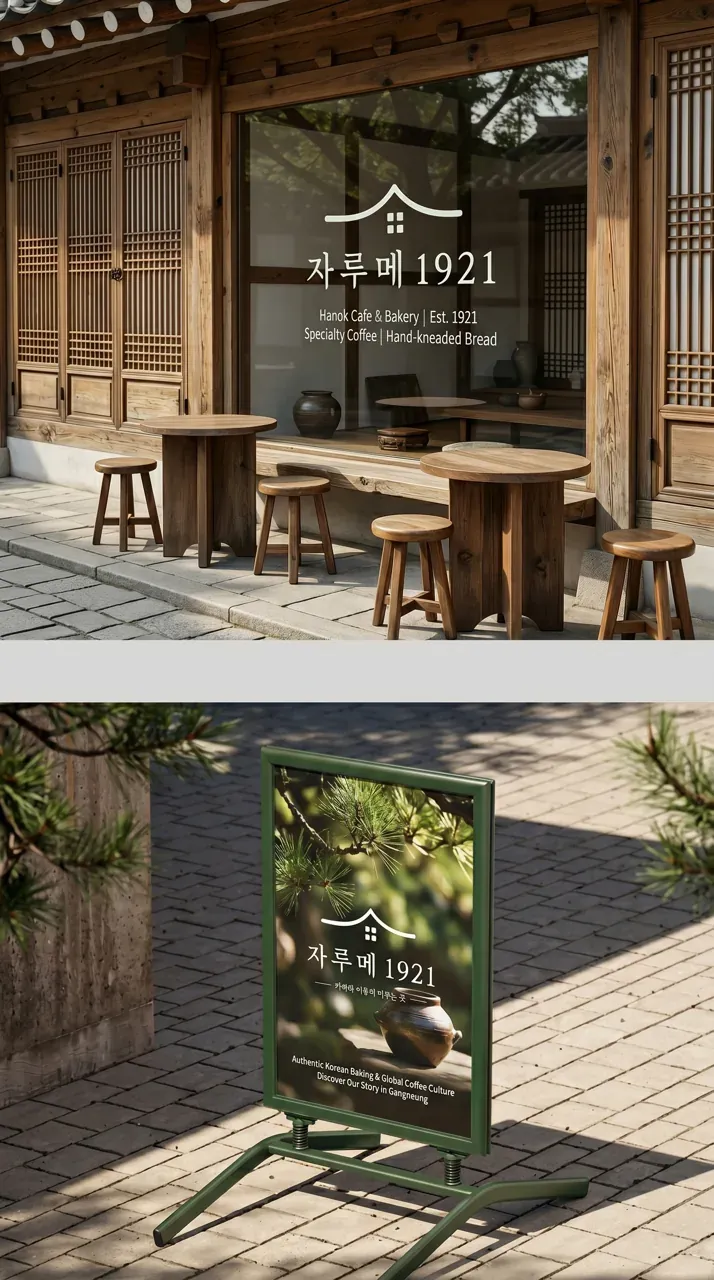 그 외 로고 디자인 — 100년 한옥에서 만나는 특별한 시간 21 브랜드 로고