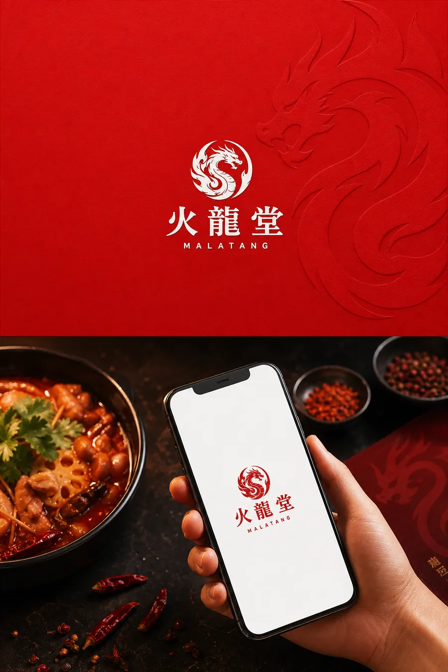 그 외 로고 디자인 — 마라의 불을 삼킨 용 브랜드 로고