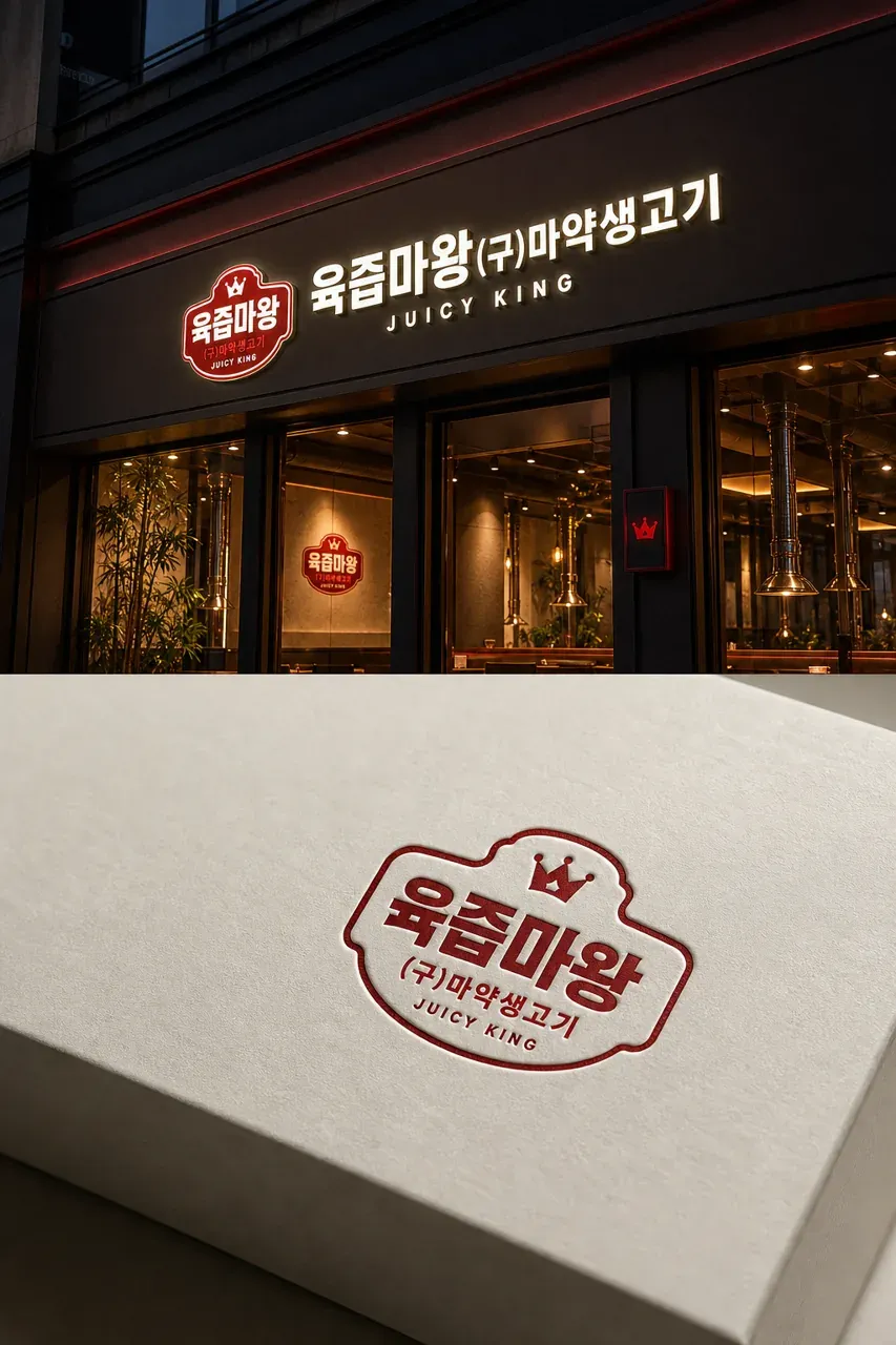 음식점·외식 로고 디자인 — 모던하고 세련된 음식점 로고