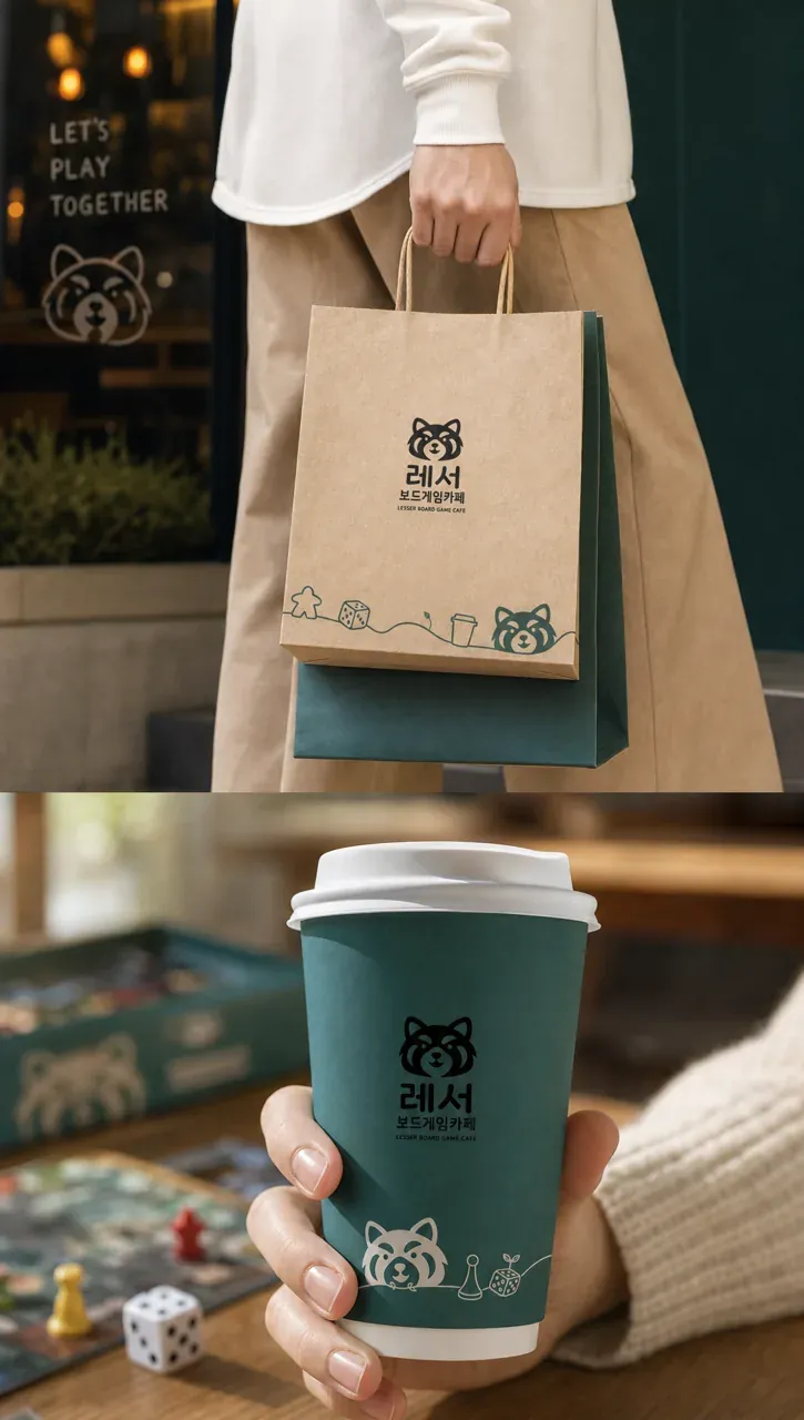 카페·베이커리 로고 디자인 — 마주 보고 소통하다 카페 로고