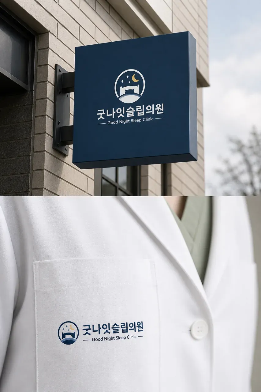 병원·의원 로고 디자인 — 환자가 안심하고 찾는 수면 전문병원 로고