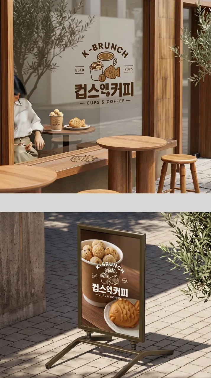 카페·베이커리 로고 디자인 — 한눈에 알아보는 K브런치 맛집 카페 로고