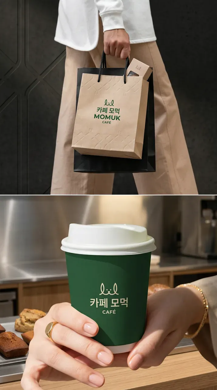 카페·베이커리 로고 디자인 — 직장인들이 편하게 모이는 공간 카페 로고