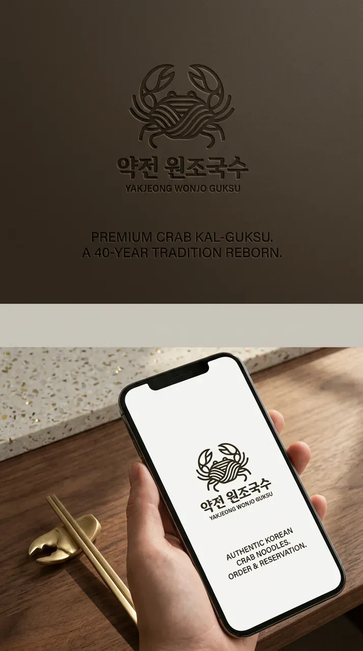 음식점·외식 로고 디자인 — 40년 전통이 만드는 첫 맛의 신뢰 음식점 로고