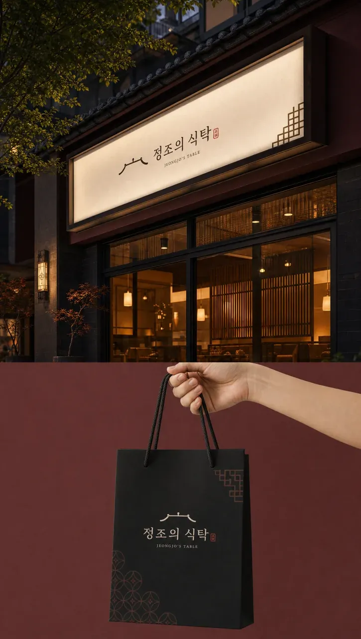 음식점·외식 로고 디자인 — 정성의 현대적 표현 음식점 로고
