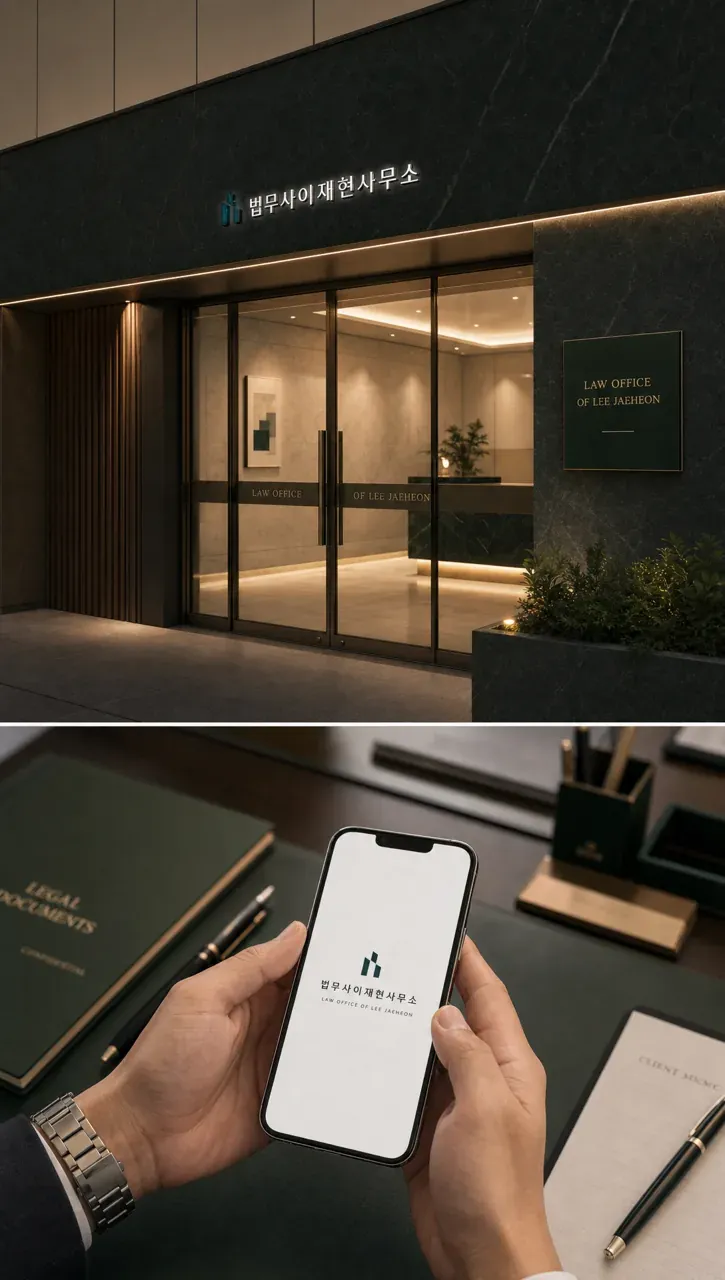 법률·세무·특허 로고 디자인 — 신뢰와 단정함 법률사무소 로고