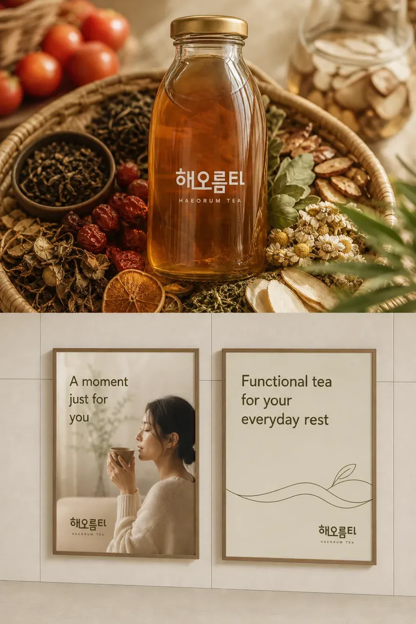농식품·축산 로고 디자인 — 새벽 빛처럼 고요한 일상의 쉼 농식품 브랜드 로고
