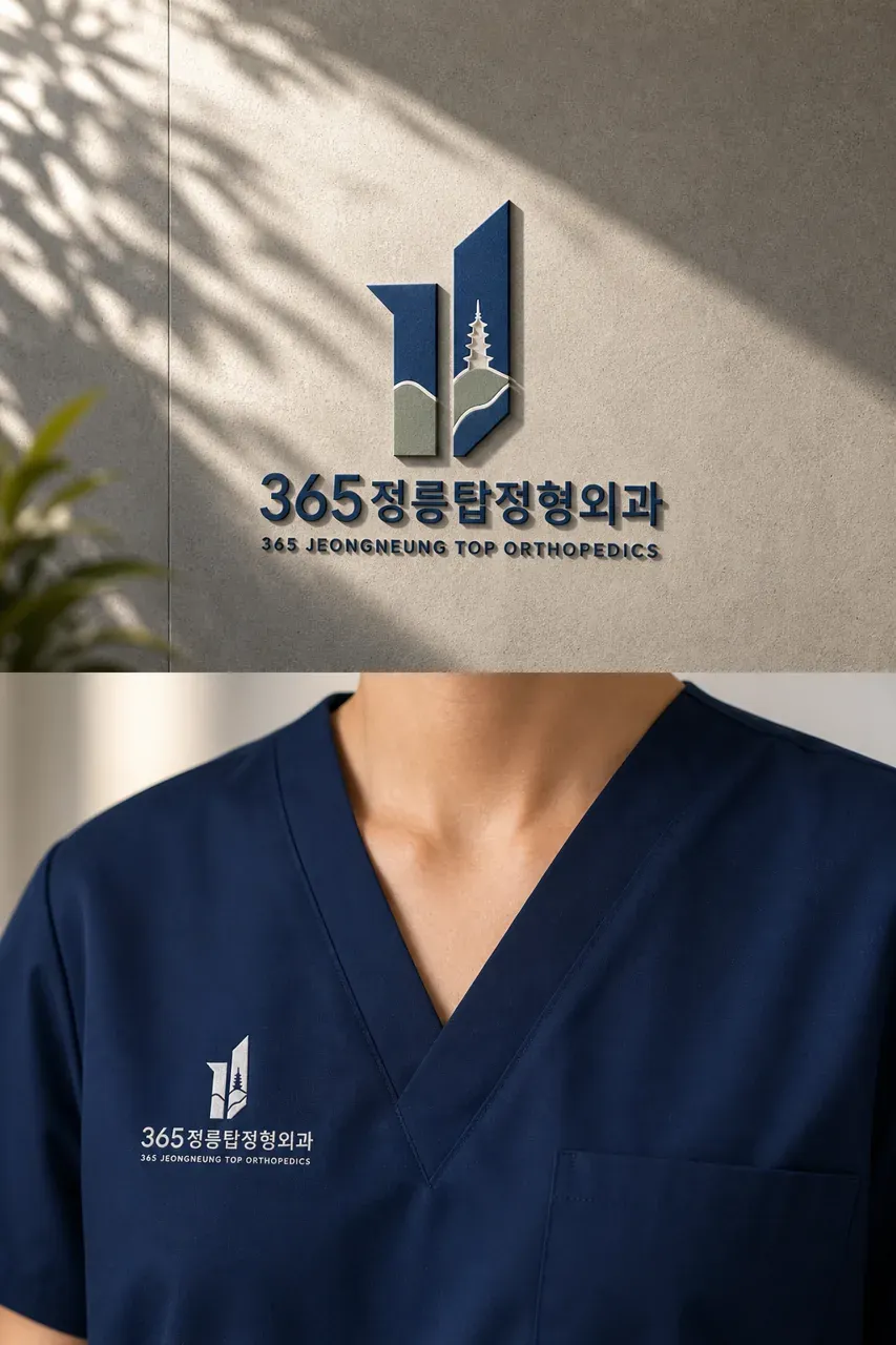 병원·의원 로고 디자인 — 정릉 주민들이 매일 믿고 찾는 든든한 건강 파트너 3 병원 로고