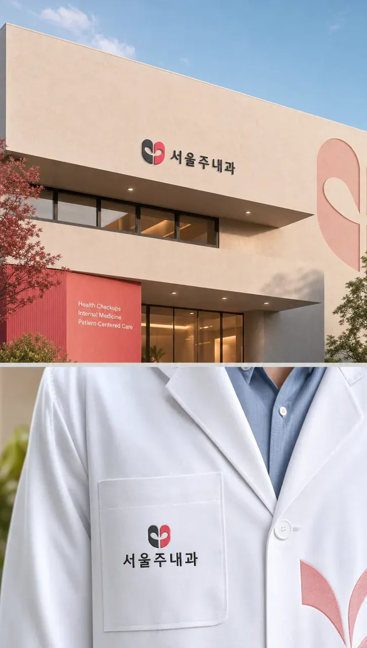 병원·의원 로고 디자인 — 신뢰와 전문성을 담은 미니멀 메디컬 병원 로고