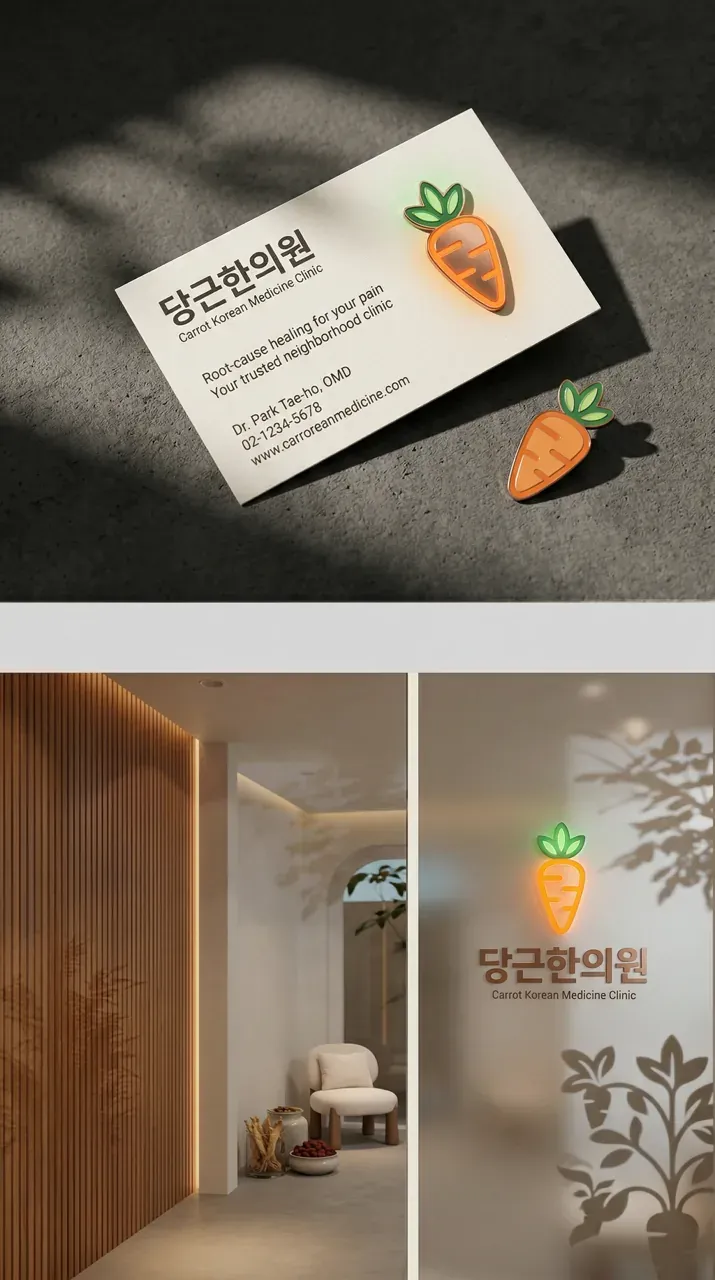 한의원·한방 로고 디자인 — 믿고 찾아가는 우리 동네 건강 파트너 한의원 로고 브랜드 시스템