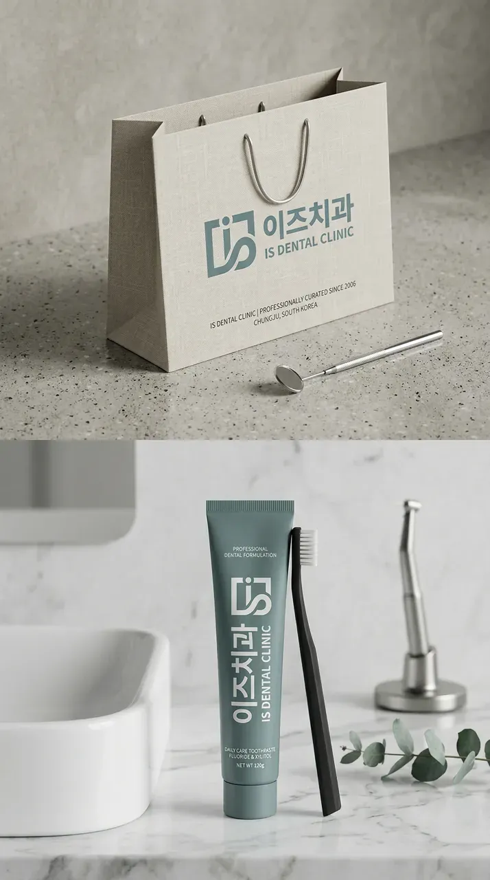 치과 로고 디자인 — 18년 신뢰를 새로운 공간에 담다 치과 로고 브랜드 시스템