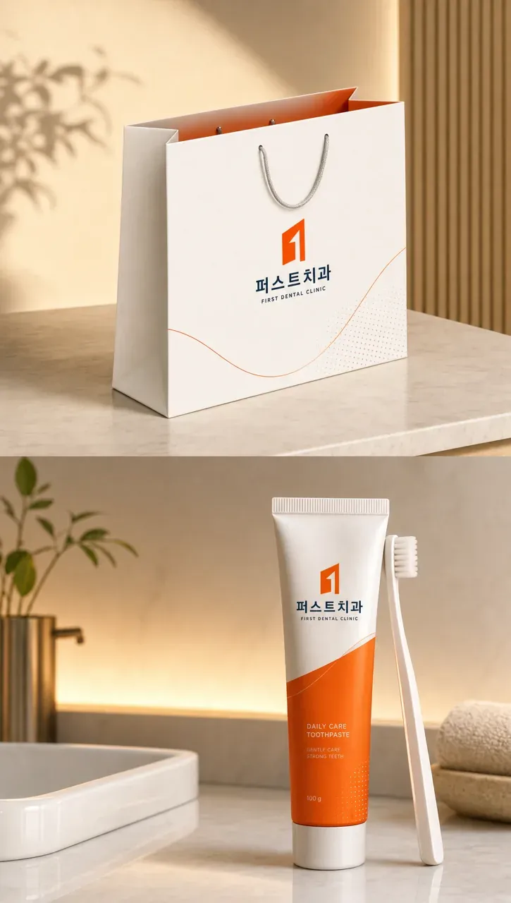 치과 로고 디자인 — 처음부터 세련된 따뜻한 신뢰 치과 로고 브랜드 시스템