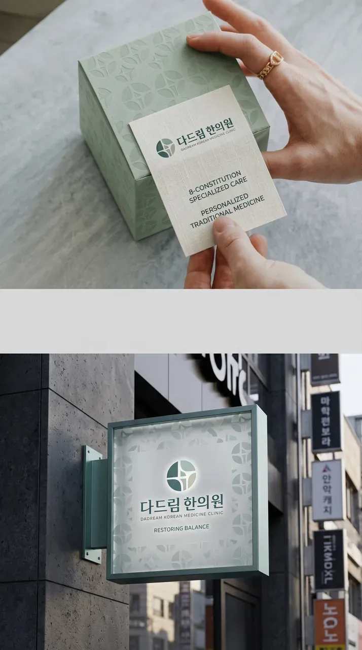 한의원·한방 로고 디자인 — 환자가 믿고 찾는 전문성 한의원 로고 브랜드 시스템