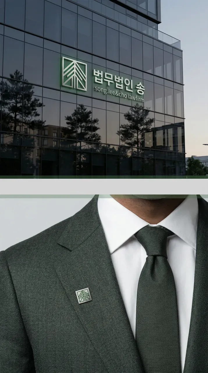 법률·세무·특허 로고 디자인 — 중견기업 임원들이 신뢰하는 든든한 법률 파트너 법률사무소 로고 브랜드 시스템