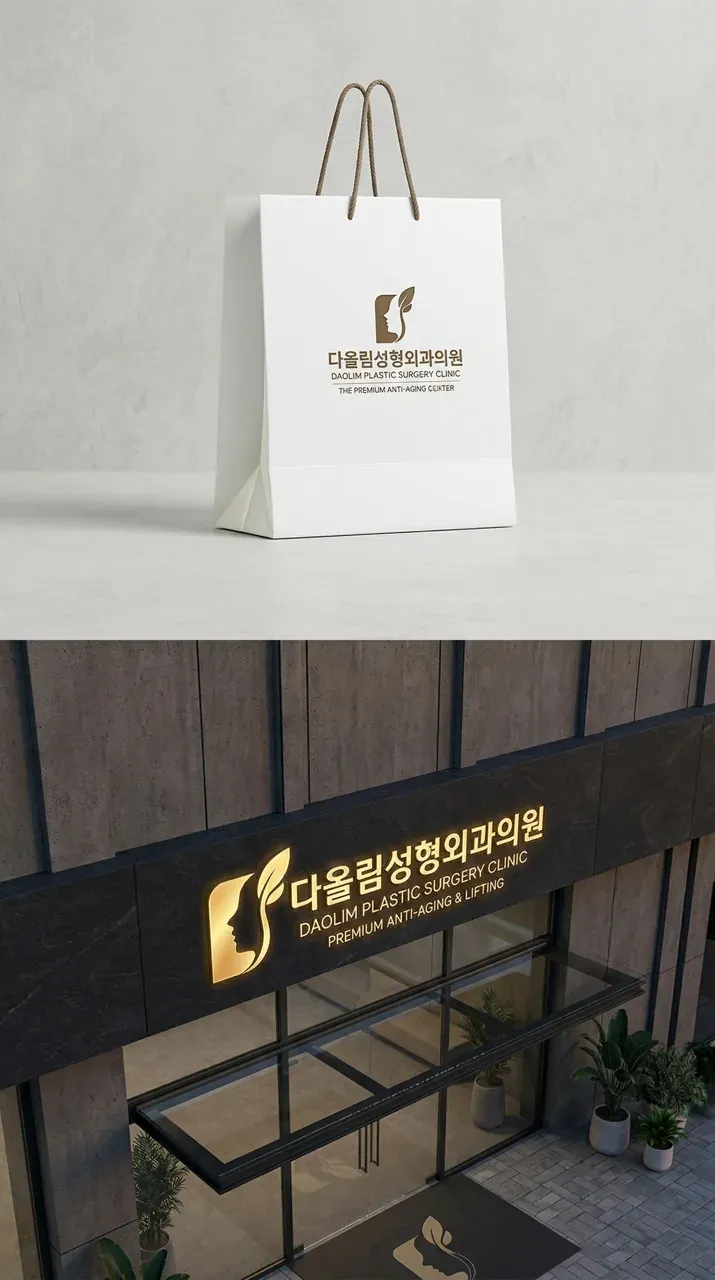 병원·의원 로고 디자인 — 자연스럽게 젊어지는 변화 병원 로고 브랜드 시스템
