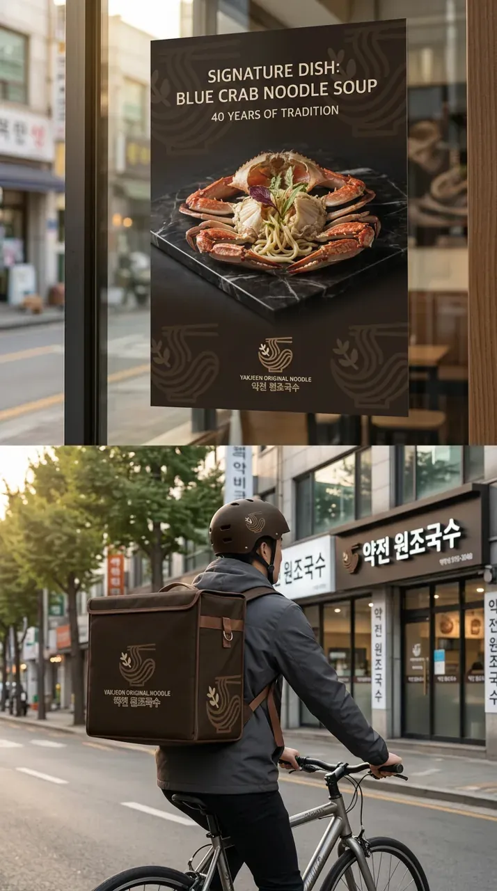 음식점·외식 로고 디자인 — 40년 전통이 만드는 첫 맛의 신뢰 음식점 로고 브랜드 시스템