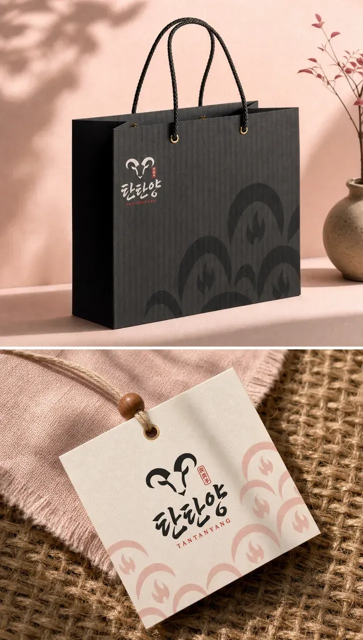 음식점·외식 로고 디자인 — 불향의 강렬함과 현대의 편안함 음식점 로고 브랜드 시스템