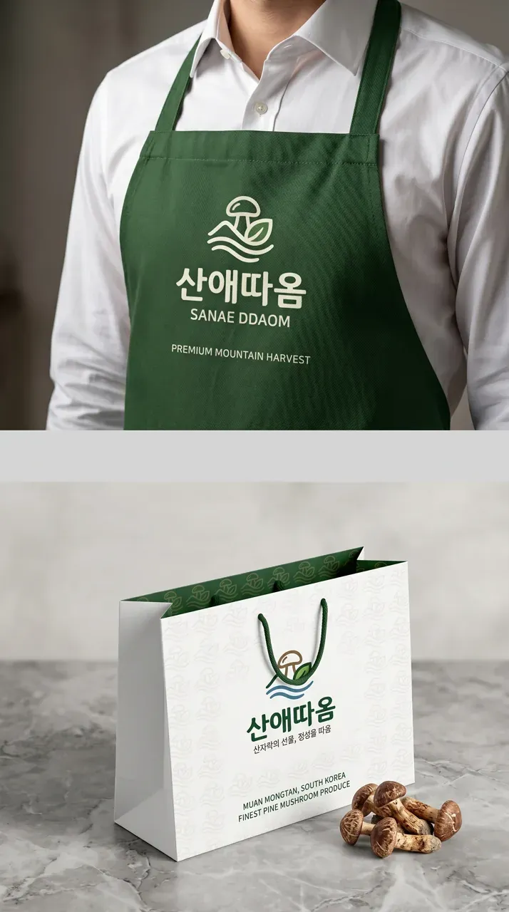 농식품·축산 로고 디자인 — 3대가 이어온 무안 산자락의 신뢰 농식품 브랜드 로고 브랜드 시스템