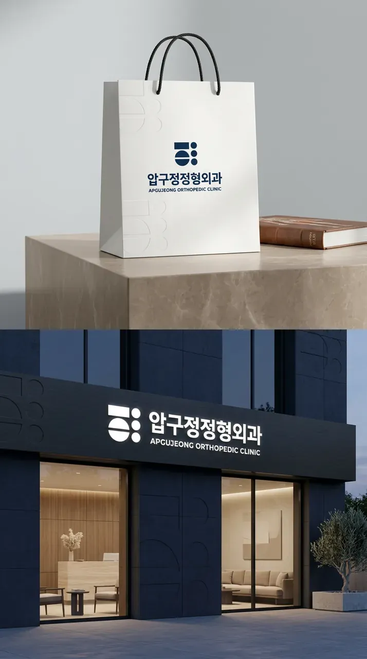 병원·의원 로고 디자인 — 환자가 믿고 찾는 비수술 전문 치료 병원 로고 브랜드 시스템