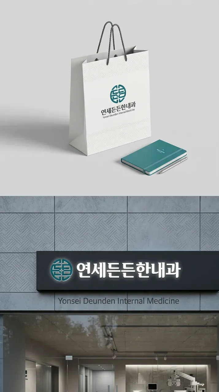 병원·의원 로고 디자인 — 미니멀한 병원 로고 브랜드 시스템