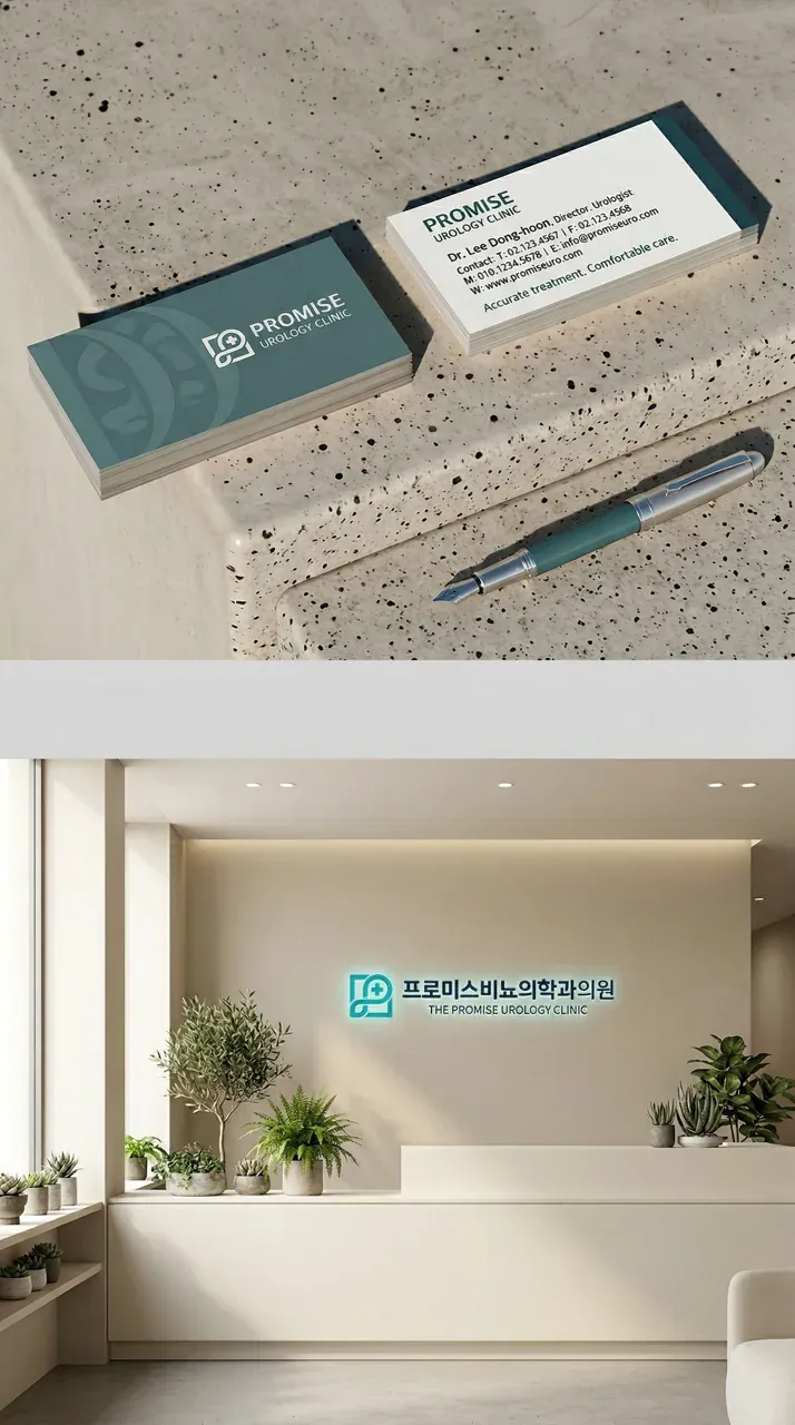 병원·의원 로고 디자인 — 은밀한 고민도 편안하게 병원 로고 브랜드 시스템