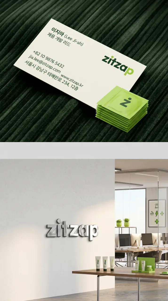 IT·테크 로고 디자인 — 뾰루지 응급상황 IT 서비스 로고 브랜드 시스템