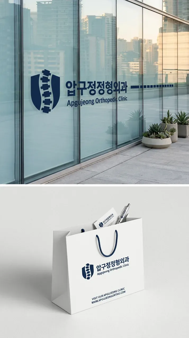 병원·의원 로고 디자인 — 환자가 믿고 찾는 비수술 전문 의료진 병원 로고 브랜드 시스템