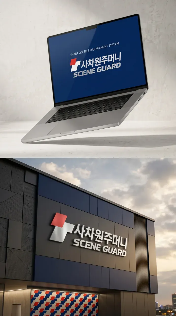 IT·테크 로고 디자인 — 현장 안전을 스마트하게 지키는 신뢰 IT 서비스 로고 브랜드 시스템