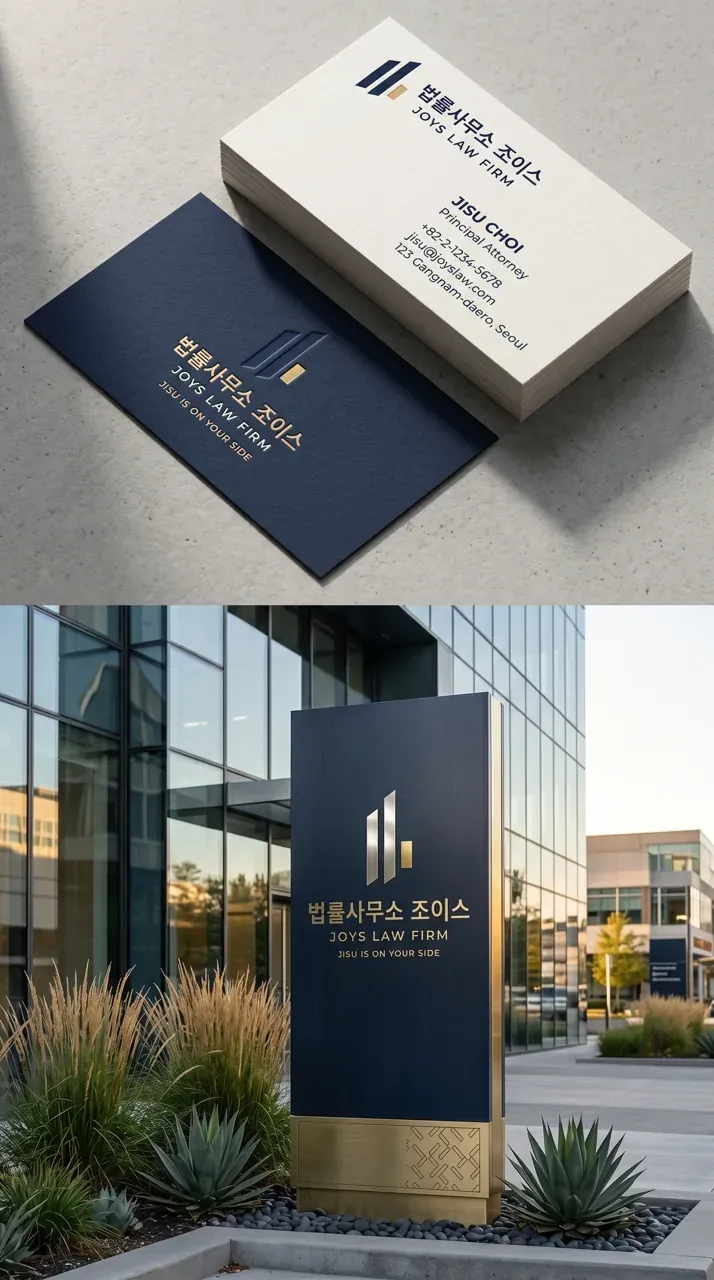 법률·세무·특허 로고 디자인 — 따뜻하고 친근한 법률사무소 로고 브랜드 시스템