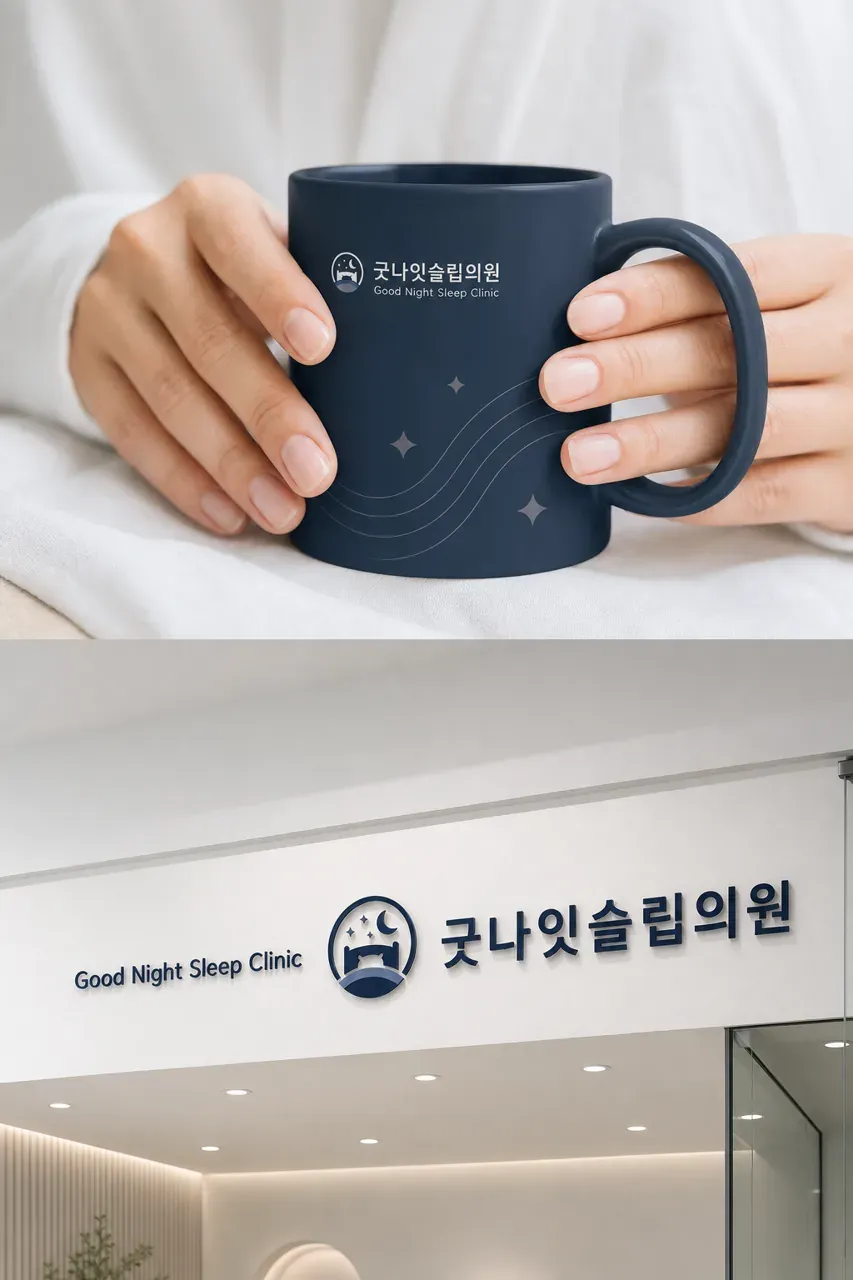 병원·의원 로고 디자인 — 환자가 안심하고 찾는 수면 전문병원 로고 브랜드 시스템