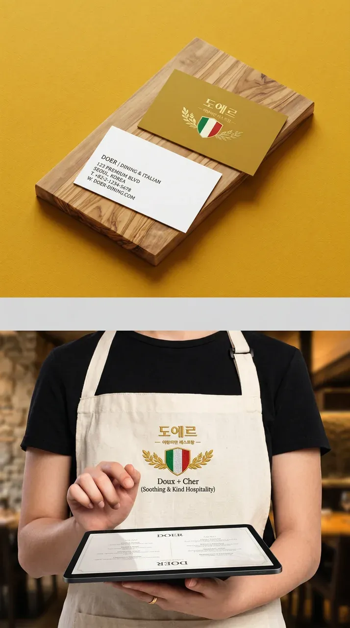 음식점·외식 로고 디자인 — 소중한 손님을 맞이하는 품격 음식점 로고 브랜드 시스템