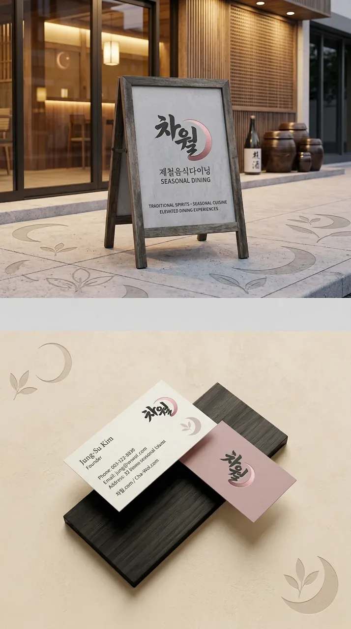그 외 로고 디자인 — 달마다 찾고 싶은 제철의 맛 브랜드 로고 브랜드 시스템