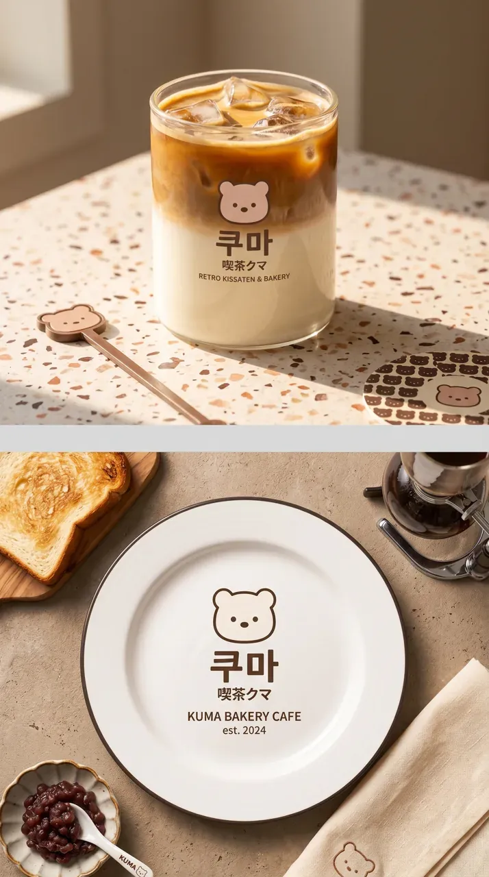 카페·베이커리 로고 디자인 — 따뜻한 추억이 깃든 우리 동네 아지트 카페 로고 브랜드 시스템