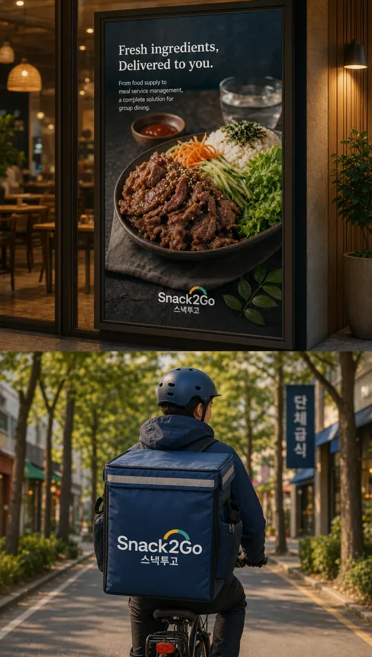 음식점·외식 로고 디자인 — 라인과 캐릭터가 만드는 따뜻한 이동성 음식점 로고 브랜드 시스템
