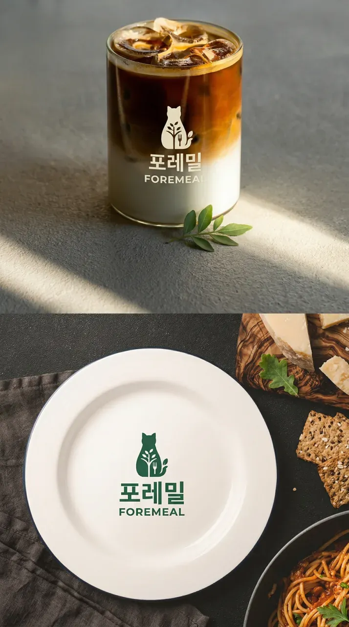 농식품·축산 로고 디자인 — 바쁜 일상 속 사람들이 숲에서 찾는 진짜 여유 농식품 브랜드 로고 브랜드 시스템