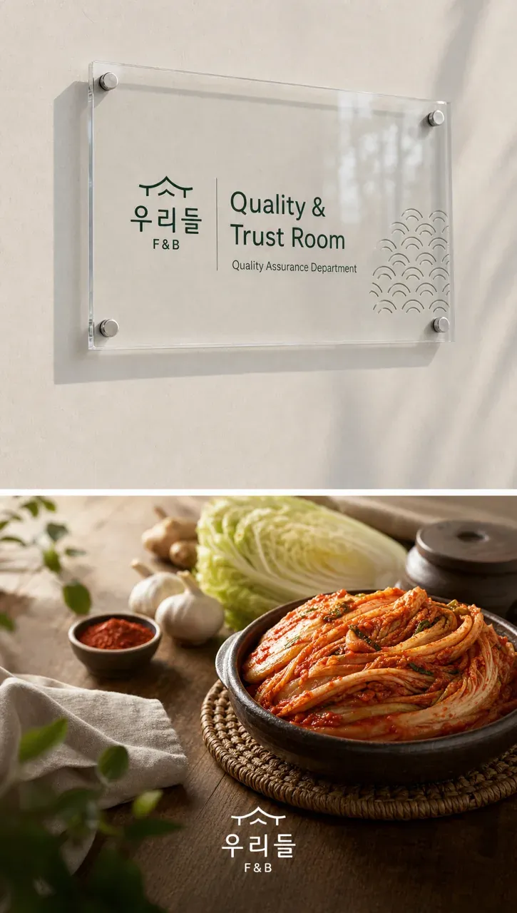농식품·축산 로고 디자인 — 정직한 라인 농식품 브랜드 로고 브랜드 시스템