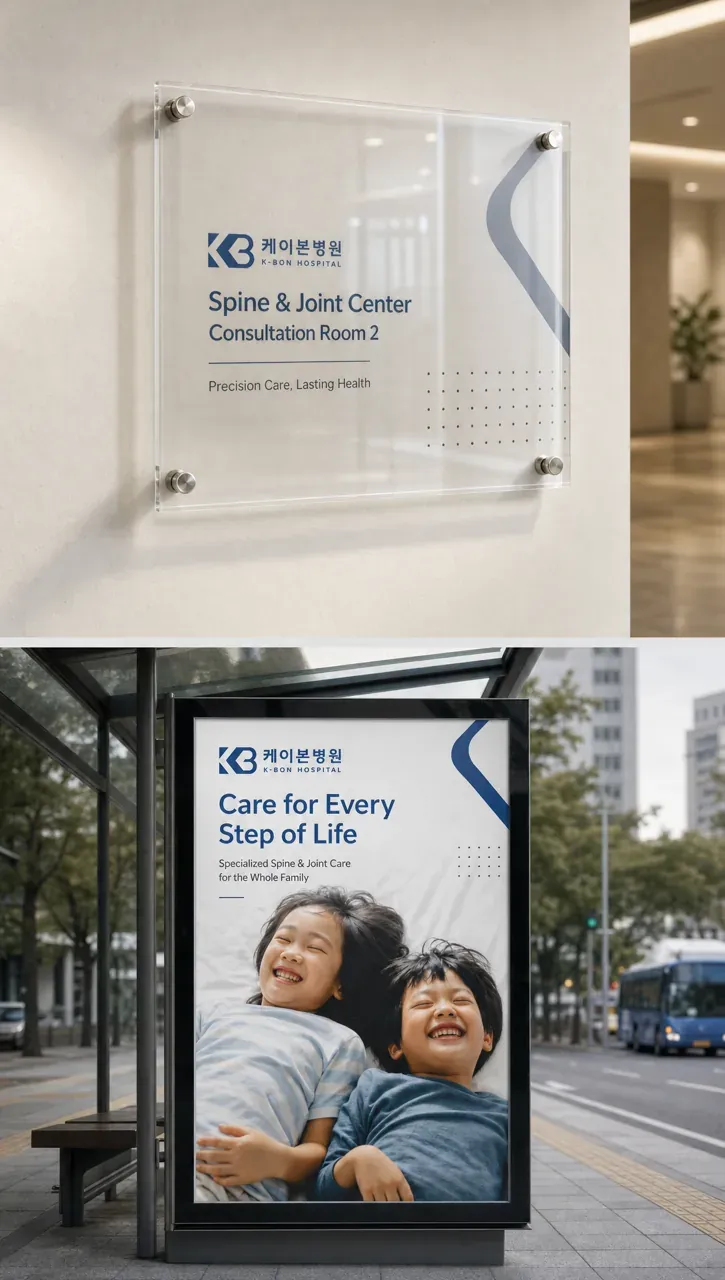 병원·의원 로고 디자인 — 의료 전문성의 모던 병원 로고 브랜드 시스템