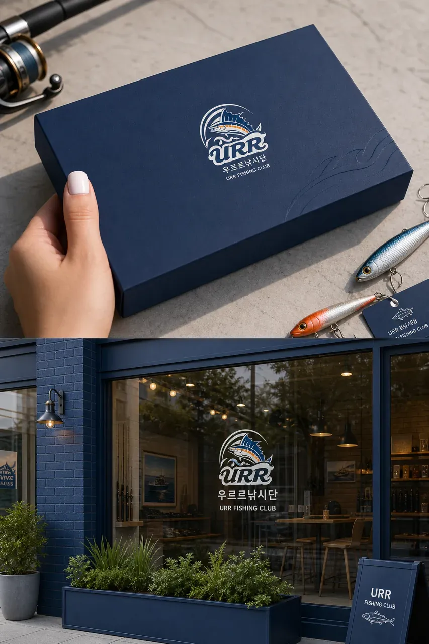 스포츠·피트니스 로고 디자인 — 파도의 리듬 스포츠 브랜드 로고 브랜드 시스템