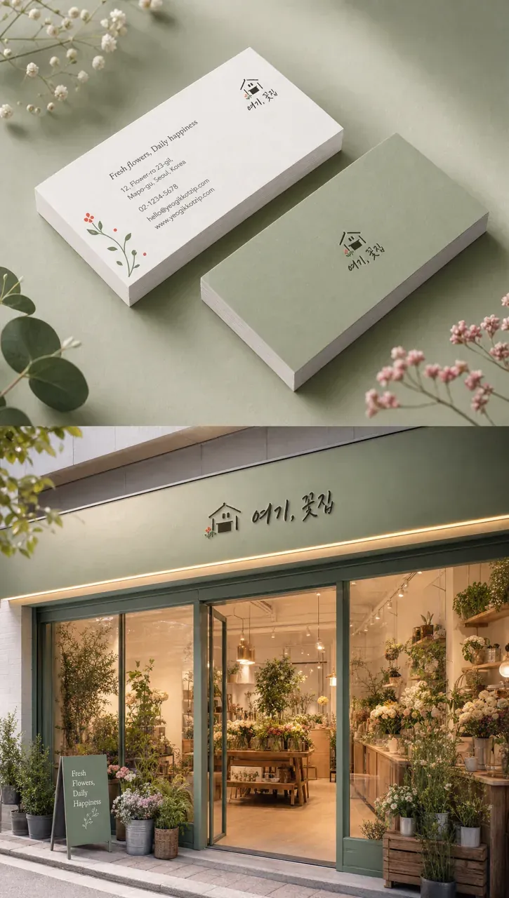 생활·서비스 로고 디자인 — 따뜻하고 친근한 조합형 생활 서비스 브랜드 로고 브랜드 시스템