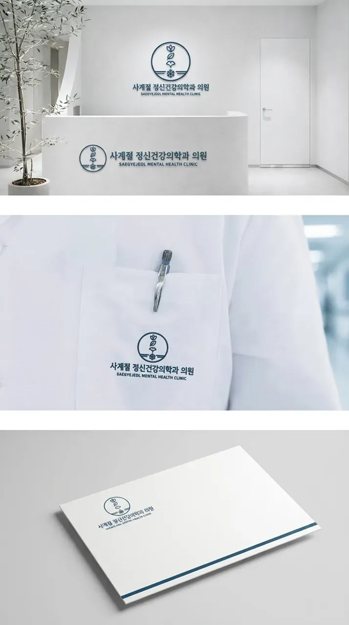 병원·의원 로고 디자인 — 언제나 곁에 있는 안전한 치유공간 병원 로고 브랜드 시스템