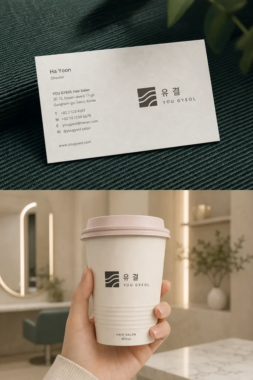 뷰티·미용 로고 디자인 — 당신의 결을 읽다 뷰티 브랜드 로고 브랜드 시스템