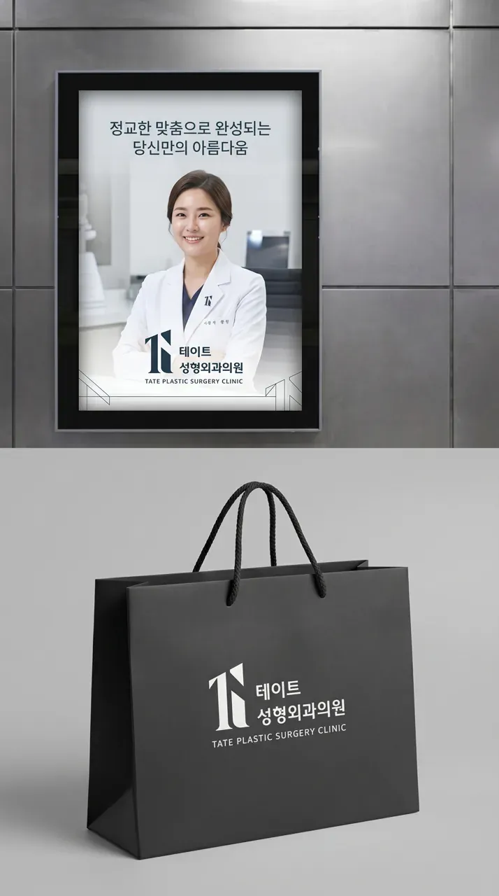 병원·의원 로고 디자인 — 개개인의 고유한 아름다움을 완성하는 성형외과의원 병원 로고 브랜드 시스템