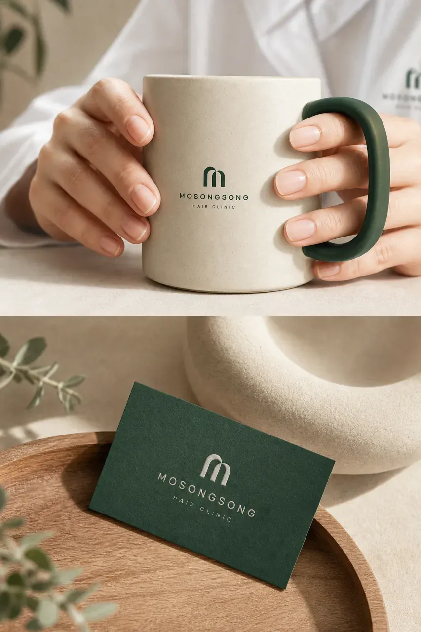 병원·의원 로고 디자인 — 해외 고객도 신뢰하는 전문 모발의원 병원 로고 브랜드 시스템