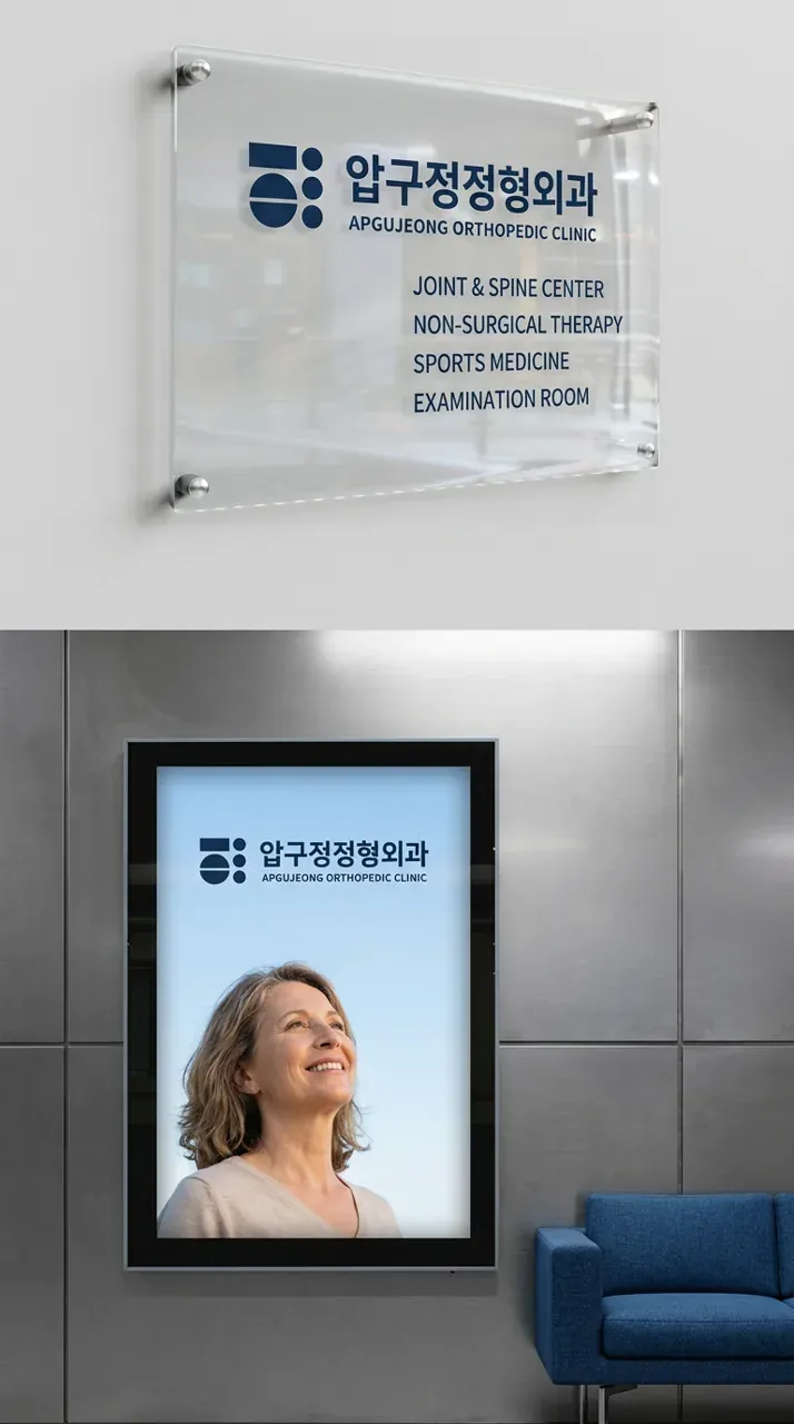 병원·의원 로고 디자인 — 환자가 믿고 찾는 비수술 전문 치료 병원 로고 브랜드 시스템