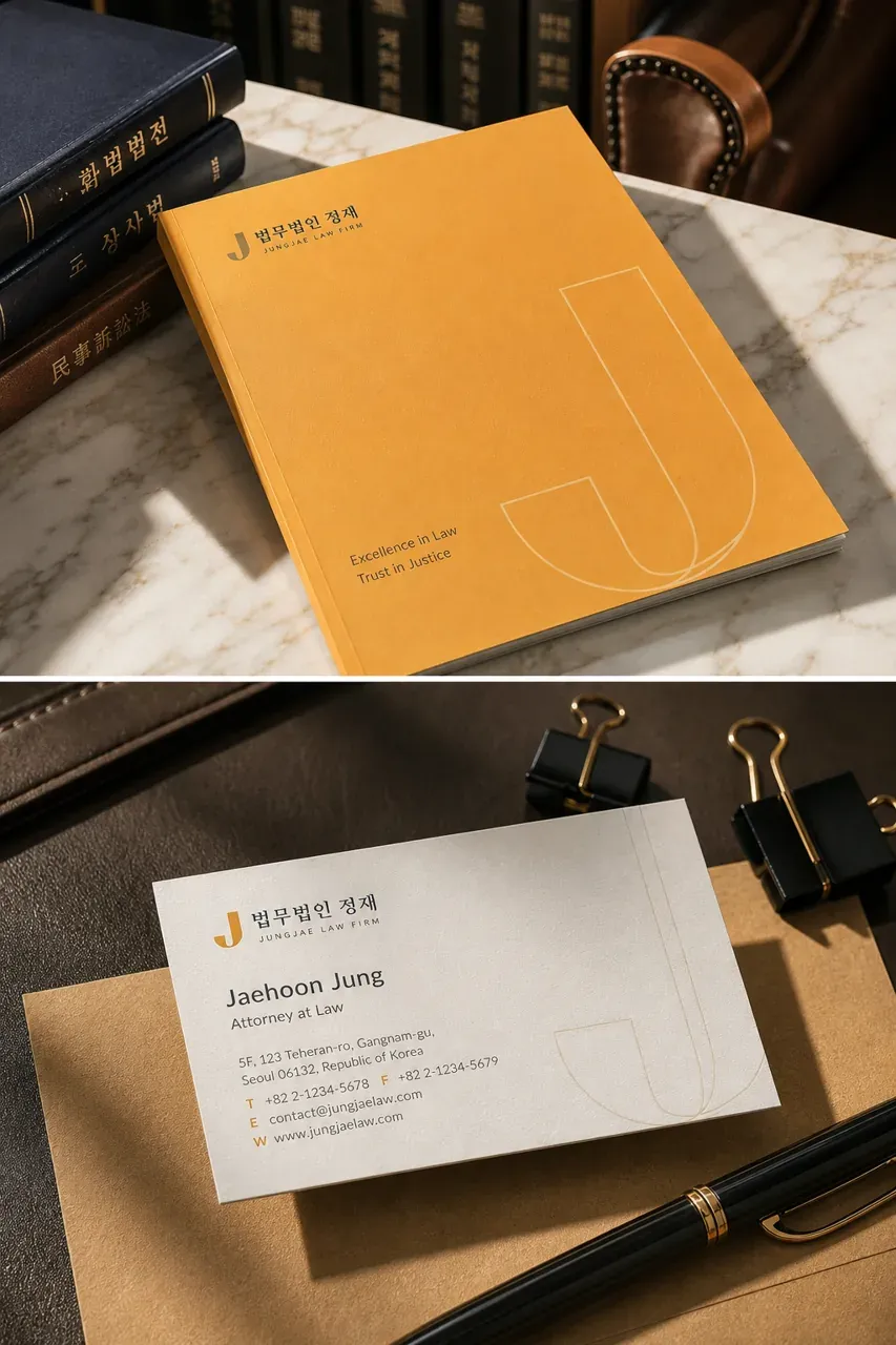 법률·세무·특허 로고 디자인 — 정확함이 신뢰다 법률사무소 로고 브랜드 시스템