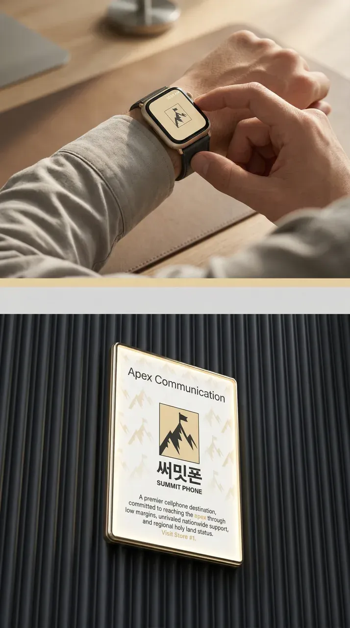 제조·유통 로고 디자인 — 고객이 한눈에 알아보는 핸드폰계 1등 제조·유통 기업 로고 브랜드 시스템